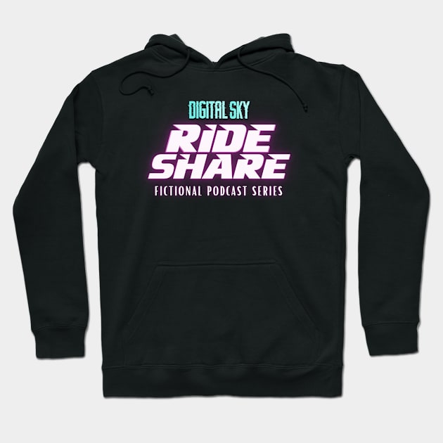 Digital Sky: Ride Share (Large Logo) Hoodie by DigitalSky